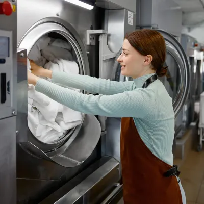 Laundrykhalas boutique clean and press service for suits in UAE