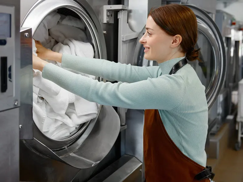 Laundrykhalas boutique clean and press service for suits in UAE